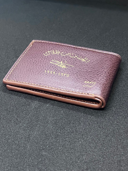 Men KING HUSSIEN Signature leather Wallet