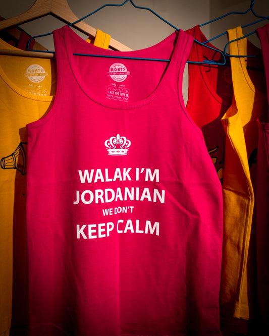 Women Tank Top  Walak ( Hey ) I'm Jordanian